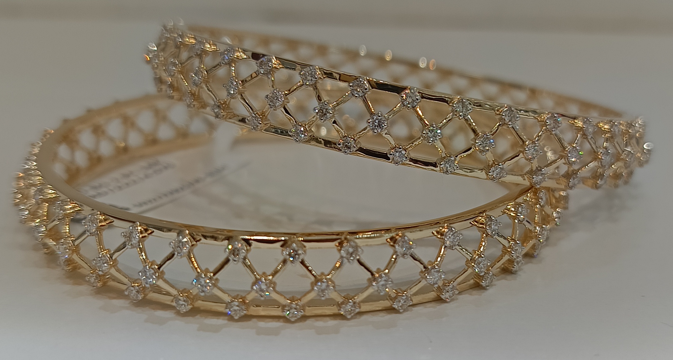 Diamond Bangle Pair